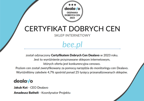 Certyfikat Deleavo dla Bee.pl